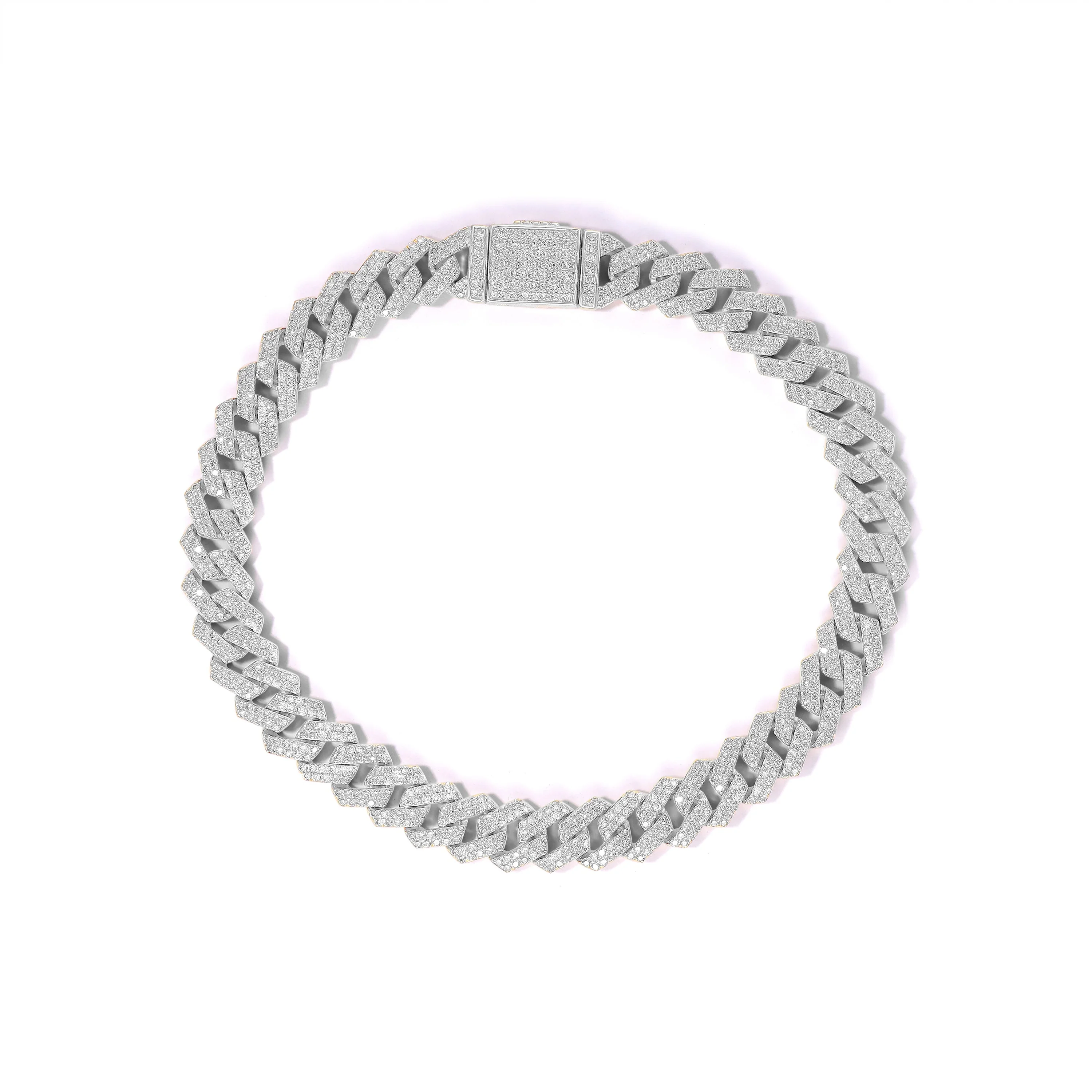 8mm Iced Out Miami Cuban Bracelet - Image 2