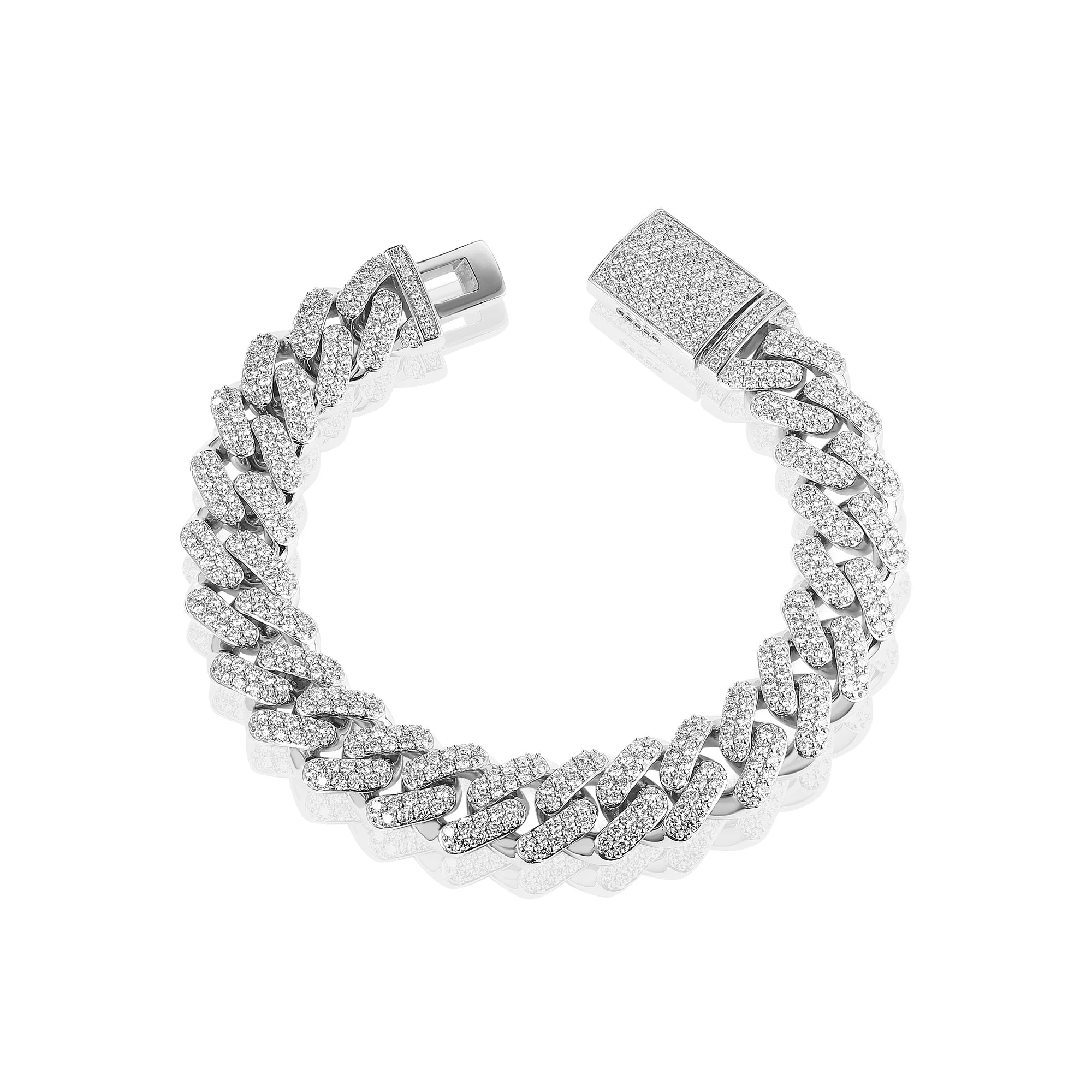 13mm Iced Out Cuban Bracelet - Image 2