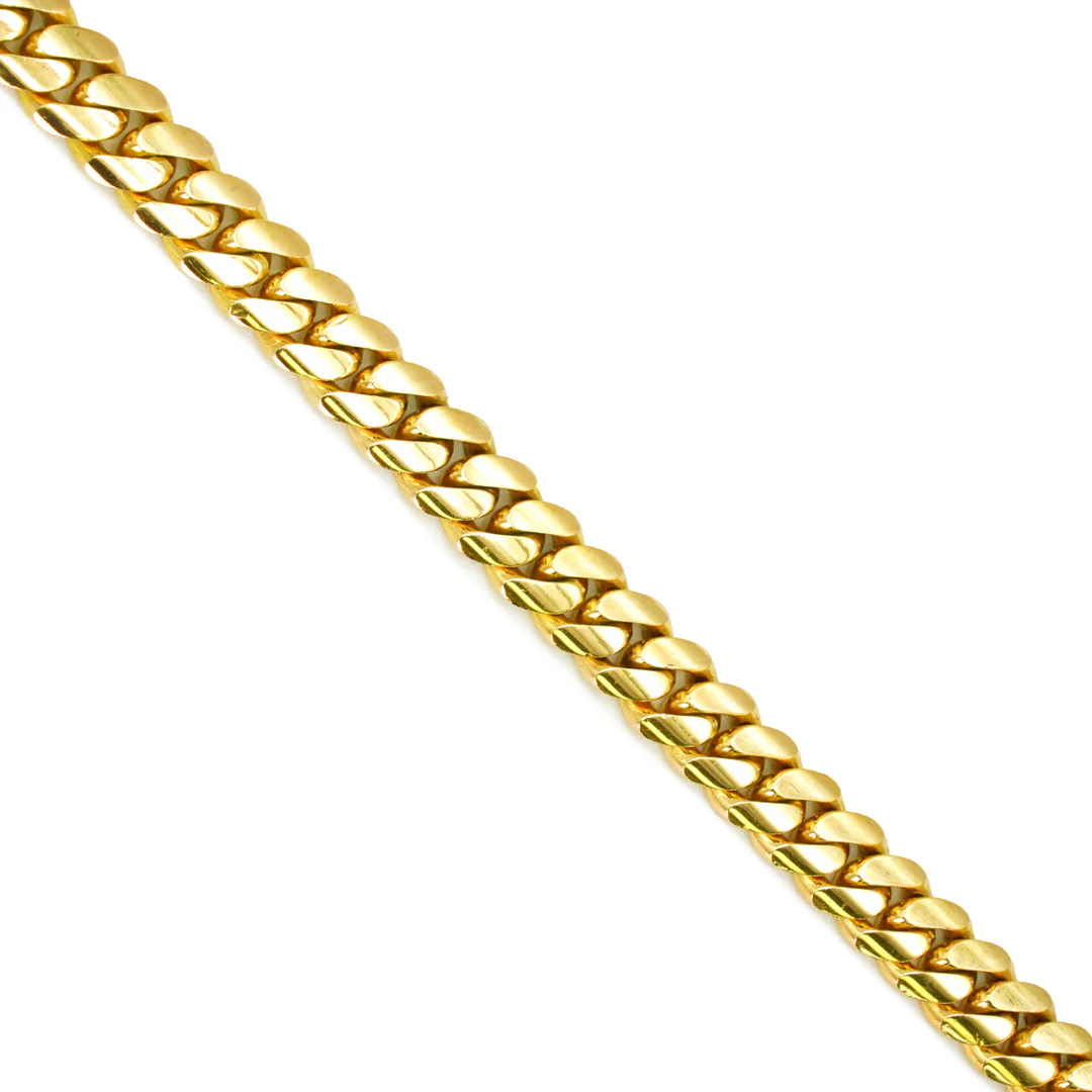 14K Yellow Gold Cuban Link Chains - Image 4