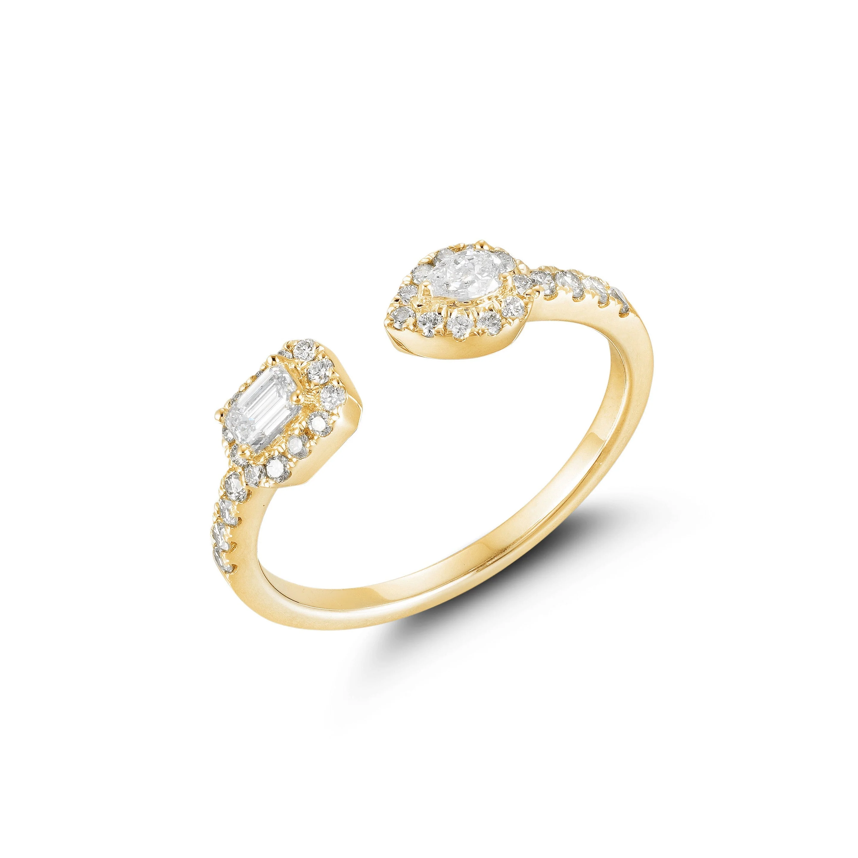 Fancy Tailed Diamond Ring