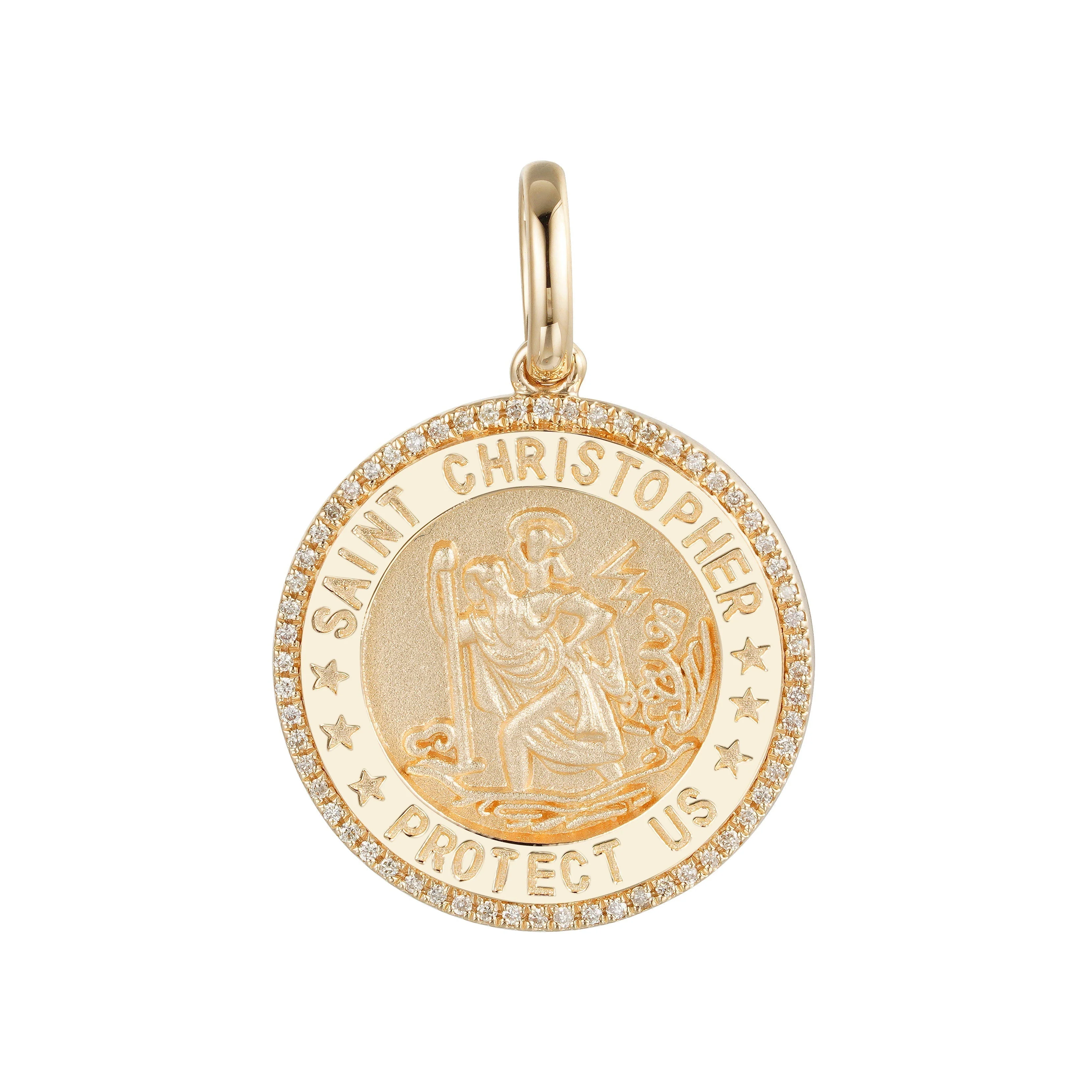 Saint Christopher's Protection Diamond Pendant - Image 5